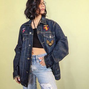 WHO.A.O dark blue denim jacket